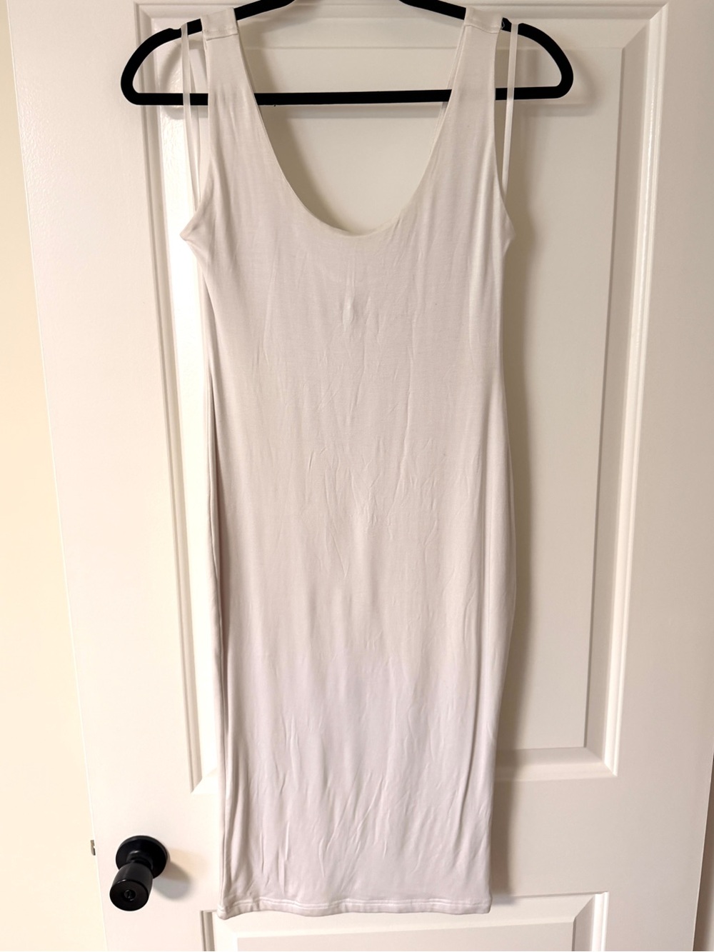 JLUXLABEL Scoopneck Midi Tank Dress - Color White - Sz Large